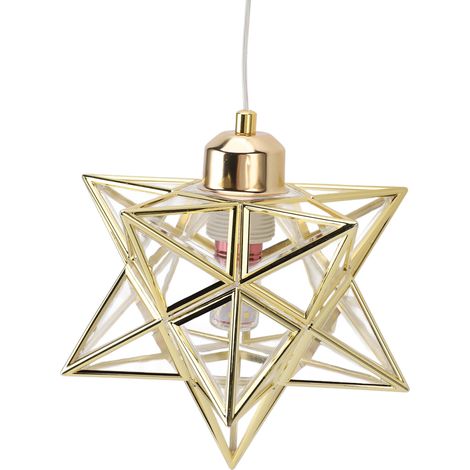 Suspension étoile Morave plafond suspendue dorée lumière douce anti-fatigue installation simple pour chambre cuisine (1/5)