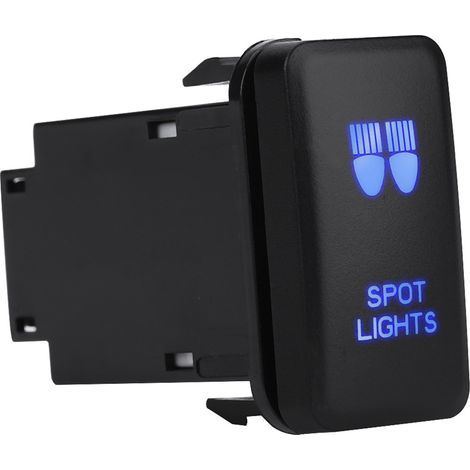 Interrupteur 12V LED Bleu Auto Marine On/Off Bascule pour Toyota Hilux Landcruiser Feux de Route (1/2)