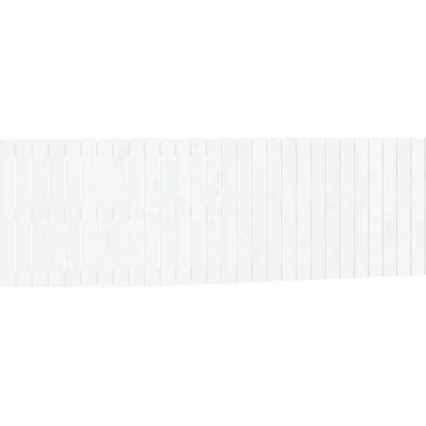 Maison Exclusive - Testiera da Parete Bianca 185x3x60 cm in Legno Massello di Pino