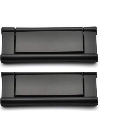 Tirador invisible de 64 mm para armarios de cocina y cajones, aleación de zinc, negro mate, 2 unidades (1/4)