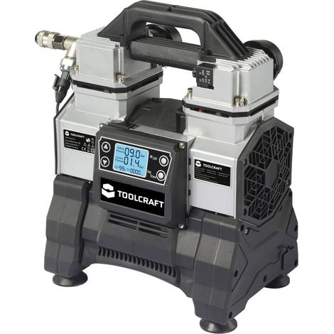 Toolcraft – Compresseur d'air comprimé 500W TO8952876 – Débit 65 l/min – Pression max 9 bar – Moteur Brushless – Réservoir aluminium 5L - R615052 (1/5)
