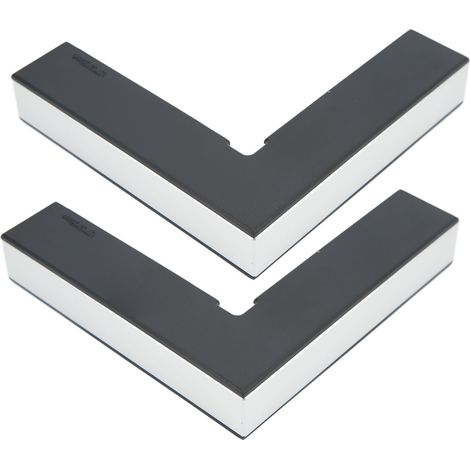 Eckwinkel, Aluminiumlegierung, schwarz, 90 Grad, Eckwinkel für Holzbearbeitung, Schrankschubladenmontage (1/5)