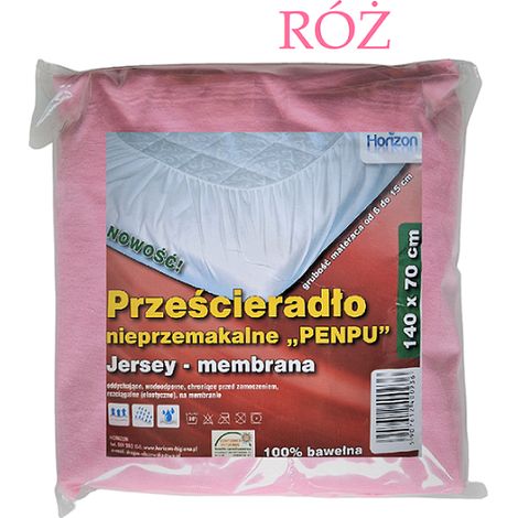 Drap-housse imperméable en jersey pour lit enfant, qualité supérieure, 70 x 140 cm, rose (1/5)