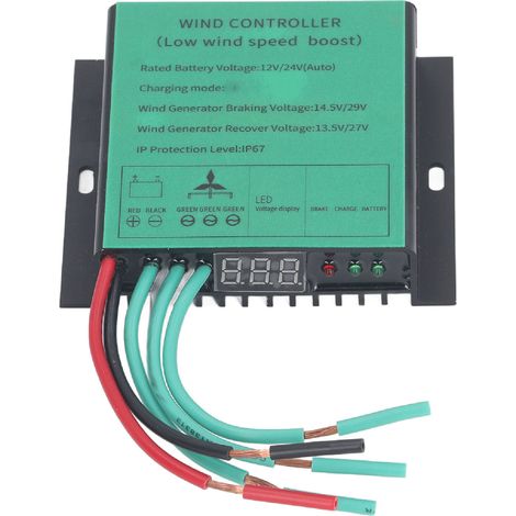 Contrôleur de Charge d'éolienne MPPT 100W-600W 12V 24V, correspondance automatique IP67, générateur universel étanche, basse tension Boost