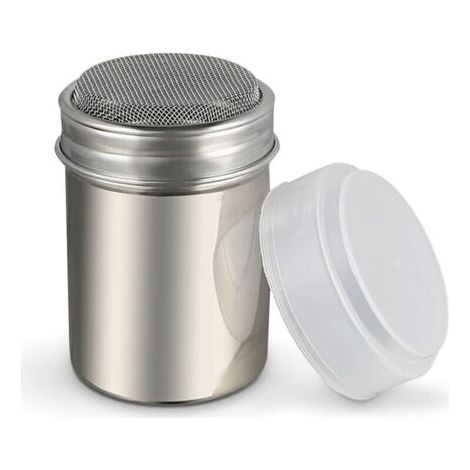 Icing Sugar Shaker, Chocolate Sifter for Cocoa Spice Powder Cappuccino Sugar (M)-INHHUB (1/5)