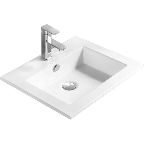 Mexen Salma lavabo da incasso 54 x 47 cm, bianco - 25395400 (1/2)
