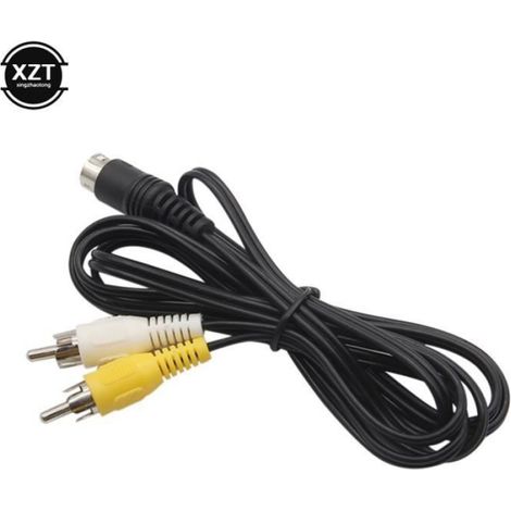 Cable vidéo stéréo AV pour SEGA Genesis 2,console Mega Drive de cinquième génération,3 broches,cable MD[D231003040] (1/4)