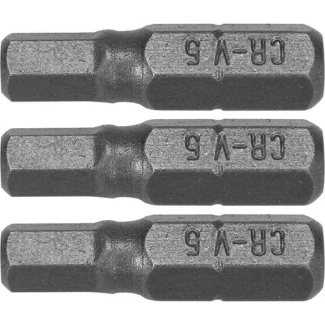 Punte per cacciavite Dedra 18A04H50-03 Esagonale 25 mm 3 pezzi (1/3)