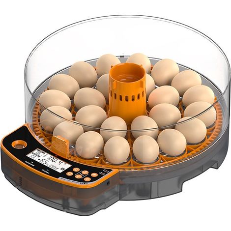 Incubateur 24 œufs avec plateau de retournement des œufs programmé, contrôle automatique de la température et de l'humidité KF4201096 (1/4)