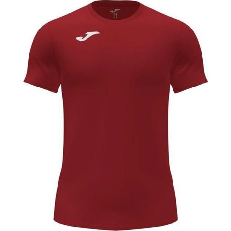 T-shirt Running - Manches Courtes - Tissu Léger Respirant - Pour Entraînement Sportif - Rouge Foncé - Taille Unique