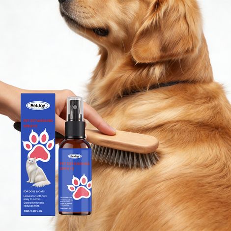 Spray lissant pour poils d'animaux (chats et chiens) : Hydrate au quotidien, lisse, fait briller et parfume le pelage – 50 ml (1/5)
