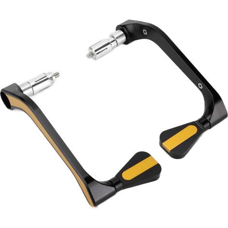 Lot de 2 Protège-mains Moto en Aluminium, Guidon Universel 22mm, Kit Accessoire Personnalisation, Finition Dorée (1/5)