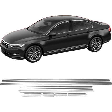 Seitliche Türleisten aus Edelstahl/Chrom für Volkswagen Passat B8 (2015–2019)