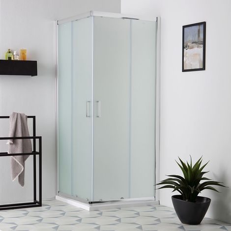 Box doccia vetro satinato 70x70 scorrevole (1/5)