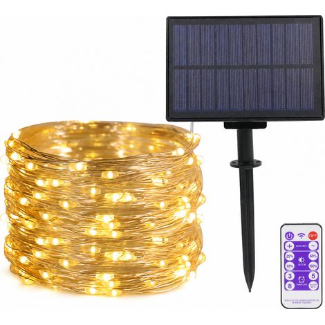 Guirlande Lumineuse LED Blanc Froid, 500 LED, 8 Modes avec Télécommande, Décoration de Noël (1/5)