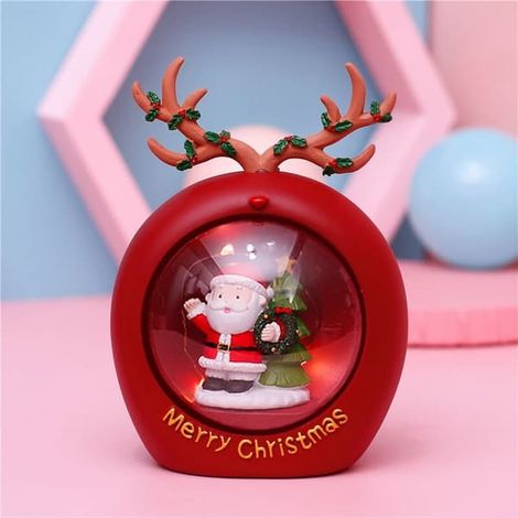 Ambiance lumineuse de Noël avec le Père Noël, les étoiles et les cerfs - Bureau d'activités de Noël (1/4)