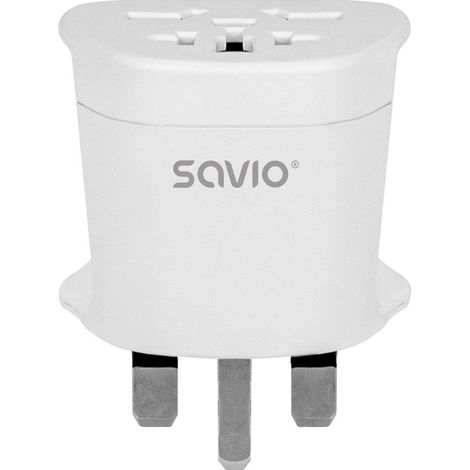 Adaptateur secteur/onduleur Savio AP-05 pour intérieur 2500 W Blanc (1/4)