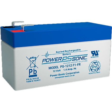 Powersonic - Batterie plomb AGM Powersonic PS-1212F1-FR 12V 1.4Ah