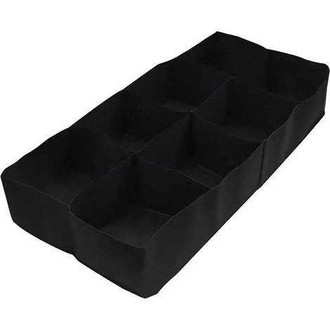 (180 x 90 x 30 cm, 1 poche) Sac de plantation de jardin en feutre multi-compartiments, pot de pépinière rectangulaire pour légumes, tomates et pommes de terre. (1/4)