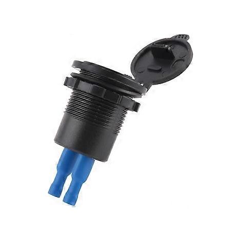 12V-24V 48W USB-Steckdose, wasserdicht, mit PD- und QC3.0-USB-Anschluss und LED-Spannungsanzeige für Auto, LKW und Golfwagen, blau