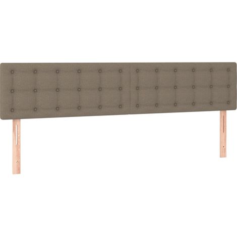 Têtes de lit Taupe 180x5x78/88 cm Tissu (1/5)