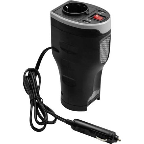 Technaxx Onduleur TE13 200 W 12 V/DC - 230 V/AC, 5 V/DC en forme de cannette pour porte-boisson (1/10)
