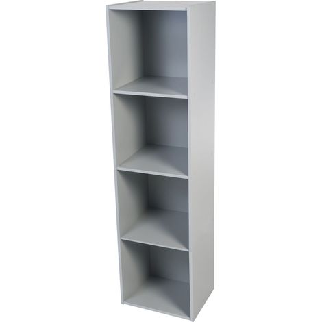 Iris Ohyama, armario infantil, estantería para libros, organizador de juguetes, KCX-4- Gris, A35,4 x D35,1 x H138,6 cm