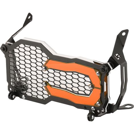 Scheinwerferschutzgitter aus Edelstahl mit Acryl-Lampeneinsatz, passend für R1200GS und R1250GS (rot) (1/5)