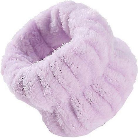 Bracelet de toilette en microfibre pour le visage, bracelet absorbant, bracelet anti-transpiration-light purple (1/5)
