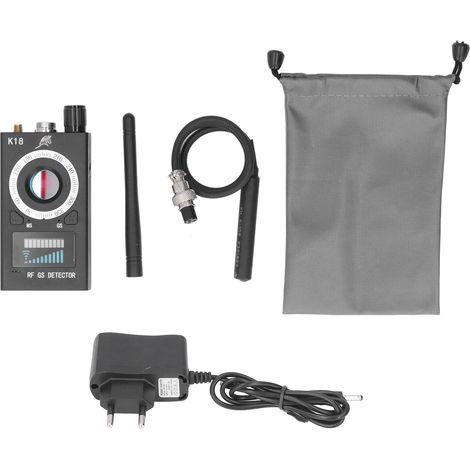 Détecteur de signaux RF multifonction, micro espion GSM, mini-caméra sans fil, dispositif de suivi GPS pour voitures et hôtels (prise UE). (1/5)