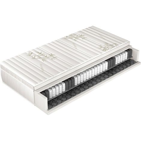 Colchón Unique Bamboo , Con muelle (Pocket), Con muelle (Bonnell), Fieltro, 7 zonas anatómicas, Respirable, Propiedades ortopédicas, La espuma de poliuretano (1/2)