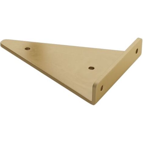 Support D'étagère en Triangle en Métal Flottant, Equerre Etagere Mural Aveugles Dissimulés,Chambre À Coucher Salon Salle de Bain Bricolage Décoration Support,2 Pièces (8x10cm/3.1x3.9in,Gold) (1/4)