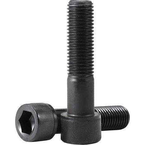 Vis à six pans creux semi-filetée Schwarz Level12.9 en acier allié, 1 5 pièces M12 M14 M16, pour la