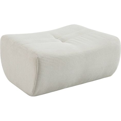 sweeek - Hocker, Fußhocker mit Cordbezug für Sessel und Sofas