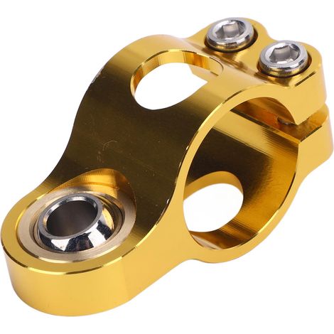 Support de fourche d'amortisseur de moto, monture de Support, anodisé CNC, réduction des vibrations, cadre de direction léger, pince de montage, or (1/5)
