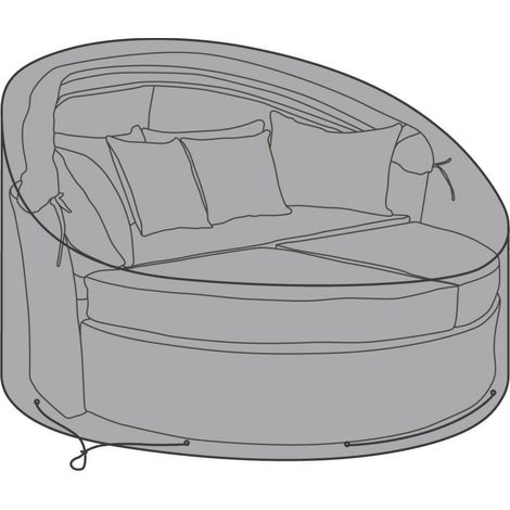 Evre Rattan Outdoor Garden Bali Day Bed Heavy Duty Cover 180x180x77