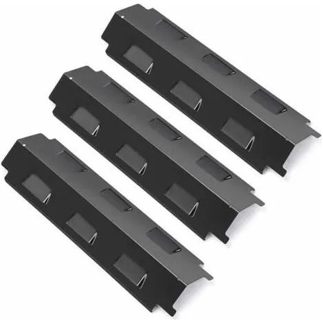 Ensemble de 3 diffuseurs de chaleur de 37 cm pour plaques chauffantes en acier et porcelaine des barbecues à gaz Char-Broil, CCLIFE, Landmann, Uniflame, Fire Mountain, Barbecook et Outback. Pièce de r (1/3)
