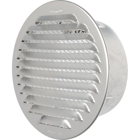 La ventilation gta125r-y Grille ronde encastrable, aluminium