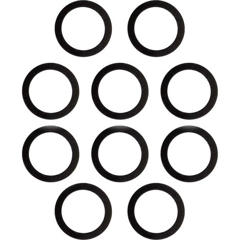 tecuro Gummidichtung 1/2 Zoll (11,5 x 18,7 x 2,00 mm) für Überwurfmuttern (10 Stück)