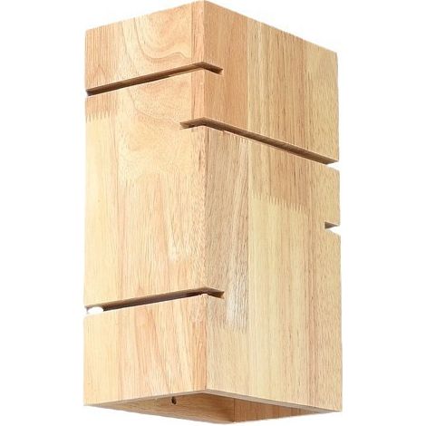 Innen-Wandleuchte aus Holz, Vintage-E27-Schlafzimmer-Wandleuchte, Retro-Wand-Nachttischlampe, Wandleuchte für Schlafzimmer-Wohnzimmer, dreifarbiges Licht