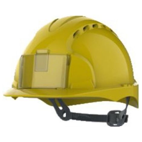 Casque Evo 2 Ventilé Jaune Protection Ventilée Avec Porte-badge - Fujifilm (1/4)