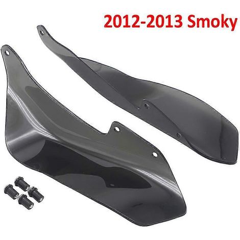 Panneaux latéraux pour Yamaha XT1200Z Super Ténéré (2012-2021, 2020, 2019, 2018) : déflecteurs de vent, pare-brise et protège-mains inclus (2012-2013, couleur fumée). (1/5)