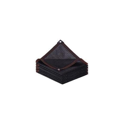 Rechteckiges Sonnensegel/Sonnenschutznetz mit Ösen für Balkon, Gewächshaus, Garten, Pergola, Terrasse, Rasen – 2 x 1 m – Schwarz (1/5)