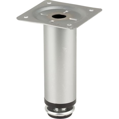 FS014 Pata de mueble ajustable de 100 mm, cromo mate SANS MARQUE