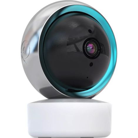 Caméra pour animaux avec interphone bidirectionnel, caméra intérieure intelligente à détection de mouvement pour la sécurité de votre domicile, caméra pour chien Wi-Fi avec rotation PTZ à 355° et visi (1/3)