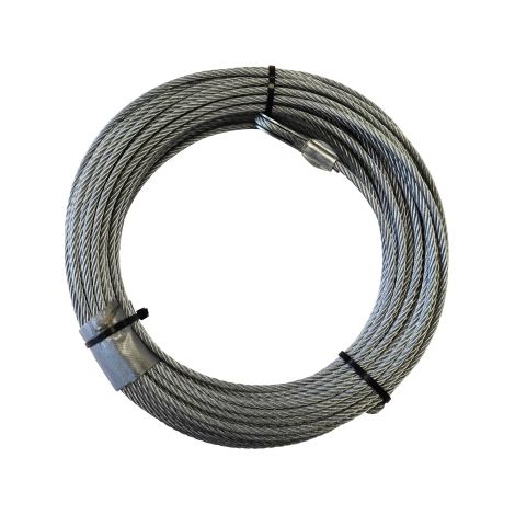 Câble galvanisé de treuil 5mm – Longueur 33m – Charge max 150kg – Pour monte-matériaux MONTVIT ALTRAD