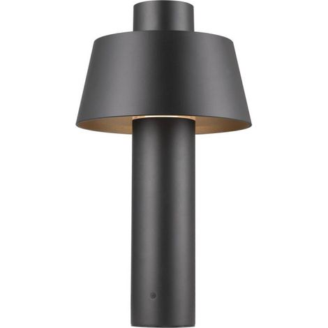 Borne PHOTONI 45 extérieur conique noir E27 13W IP65 bord de mer - SLV - 1007587 (1/4)