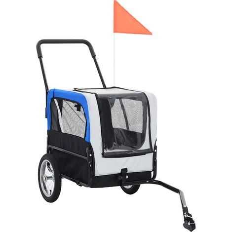Maison Exclusive - 2-in-1 Fahrradanhänger für Hunde und Buggy Gra (1/5)