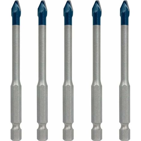 Juego de brocas Expert HEX-9 HardCeramic (para baldosas, suelos, Ø 6 mm, accesorio para taladro percutor) color plata (1/5)