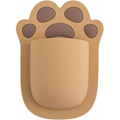 Boîte de Rangement Murale en Silicone de Support de Brosse à Dents de poinçon Gratuit de Dessin animé pour l'outil de Salle de Bain à la Maison (1/5)
